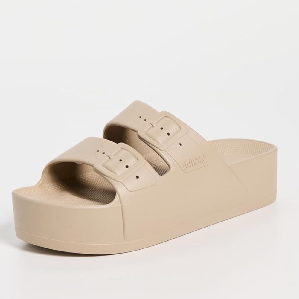 Freedom Moses Women's High Platform Slides